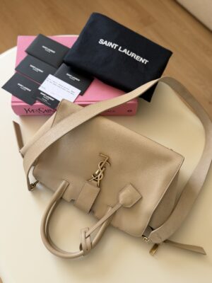 Saint Laurent Paris Beige Bag