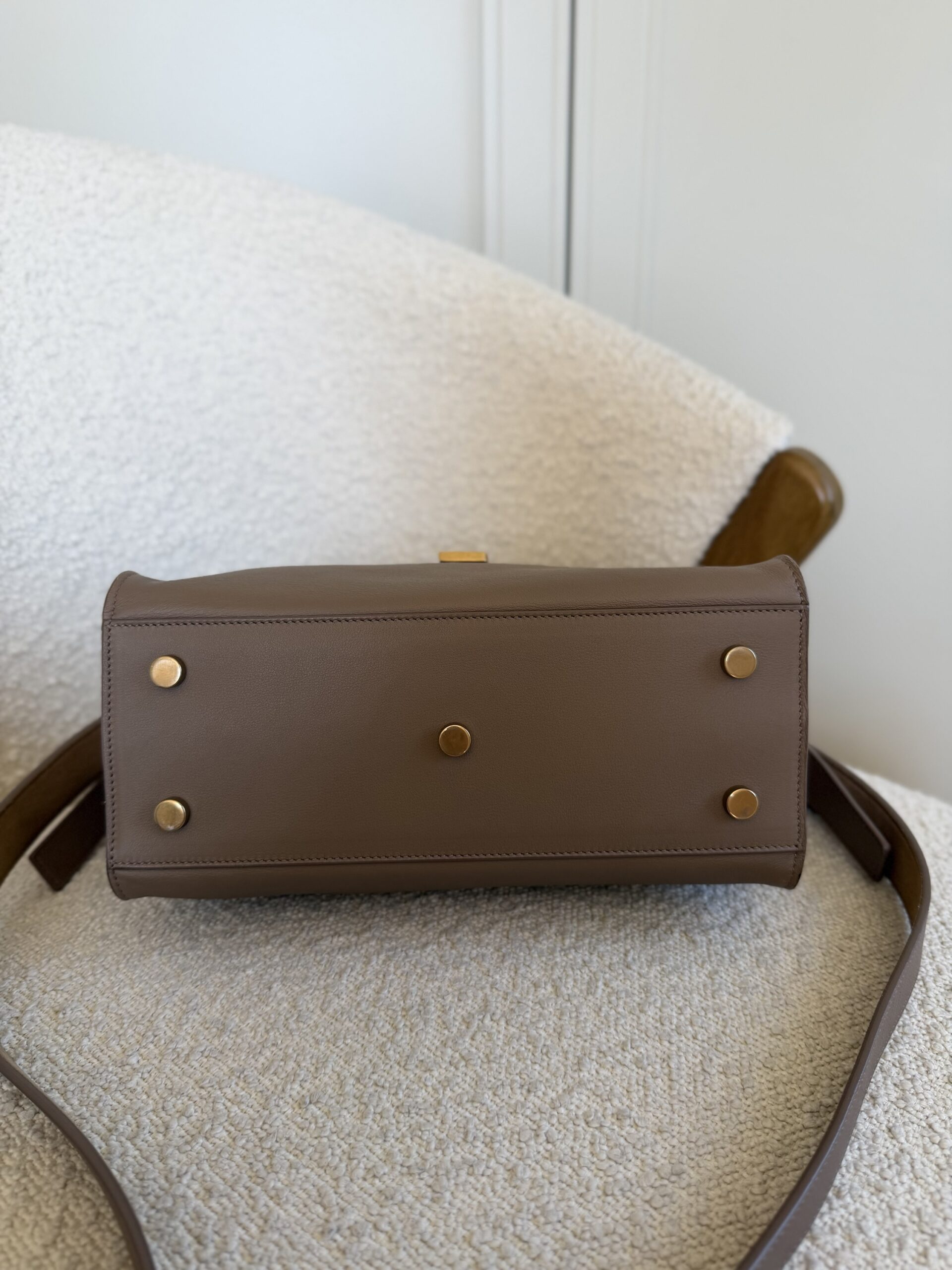 Saint Laurent Paris Cabas Bag Taupe - obrazek 11