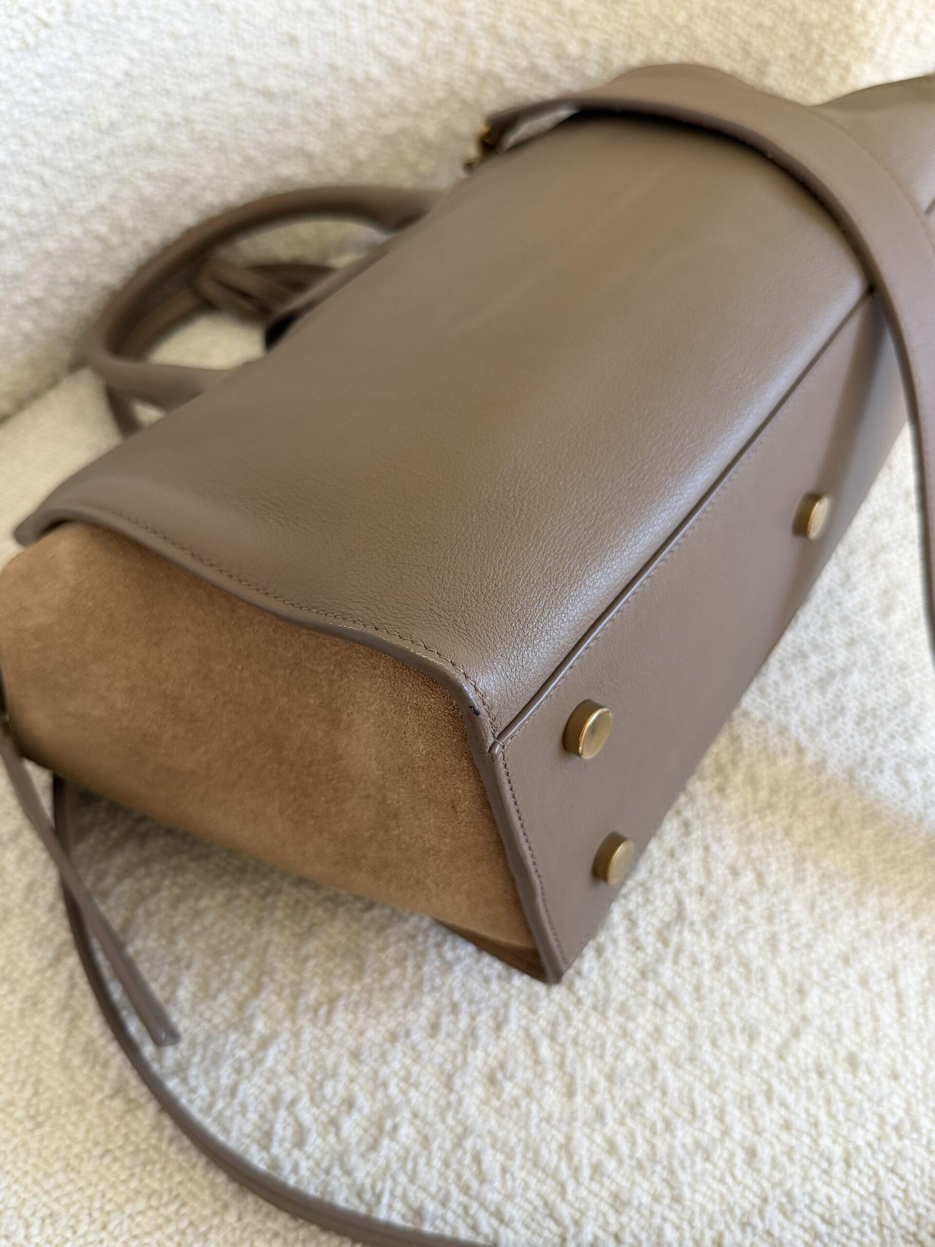Saint Laurent Paris Cabas Bag Taupe - obrazek 14