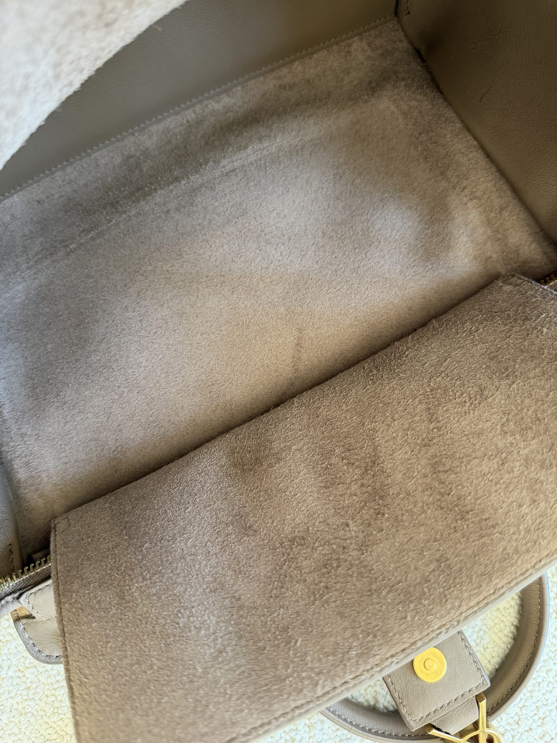 Saint Laurent Paris Cabas Bag Taupe - obrazek 43