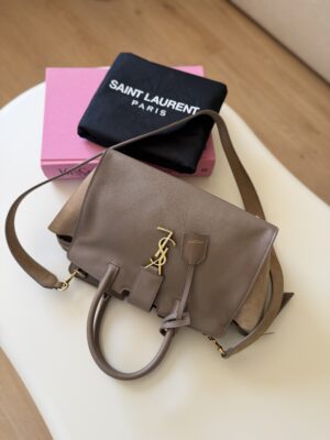 Saint Laurent Paris Cabas Bag Taupe