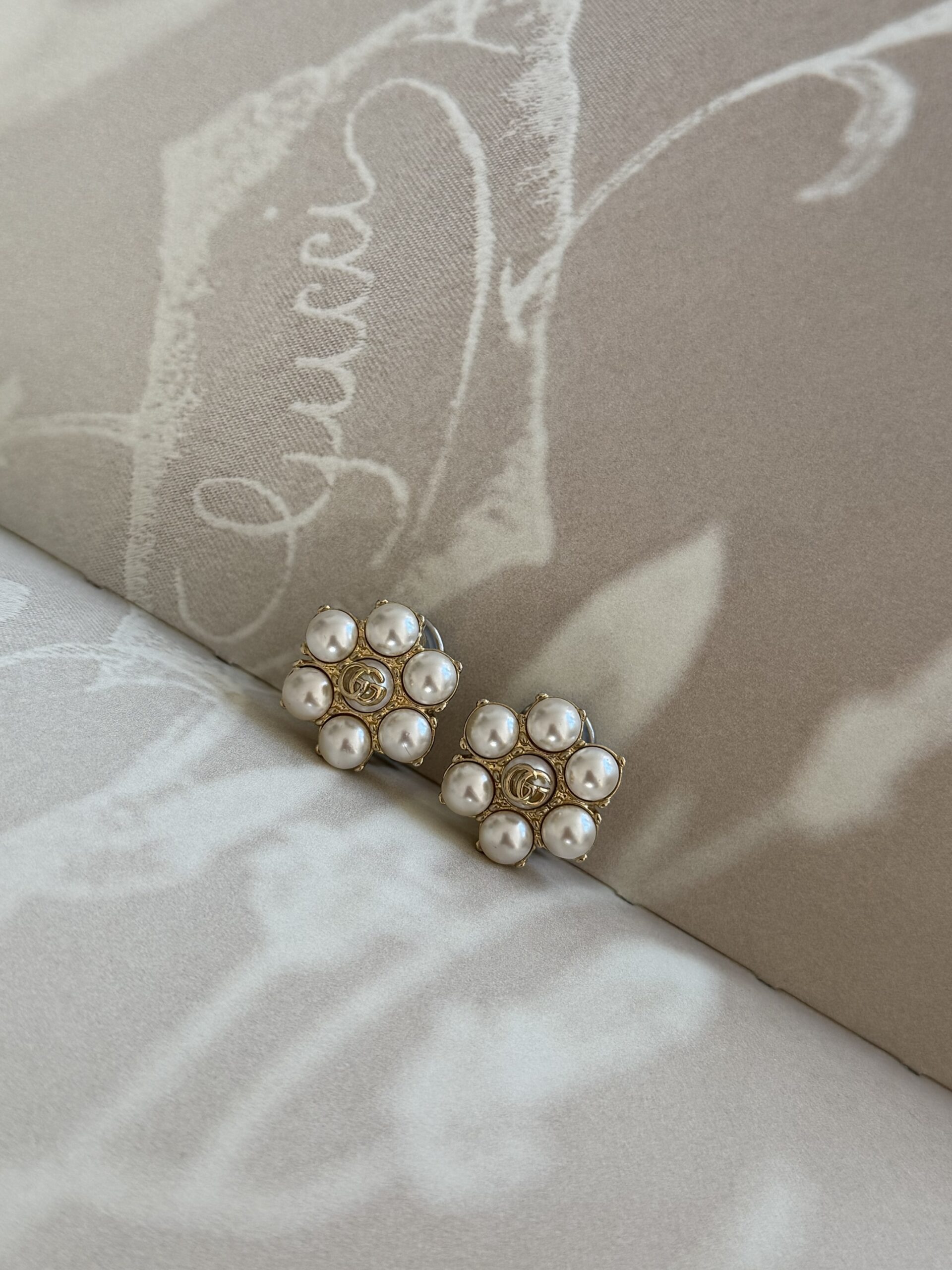 Klipsy Gucci Flower Pearl - full set - obrazek 7