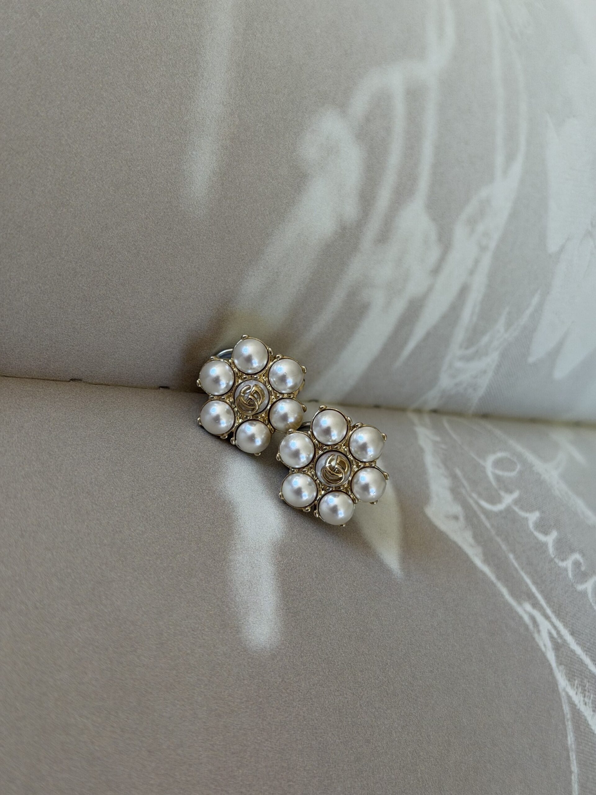 Klipsy Gucci Flower Pearl - full set - obrazek 11