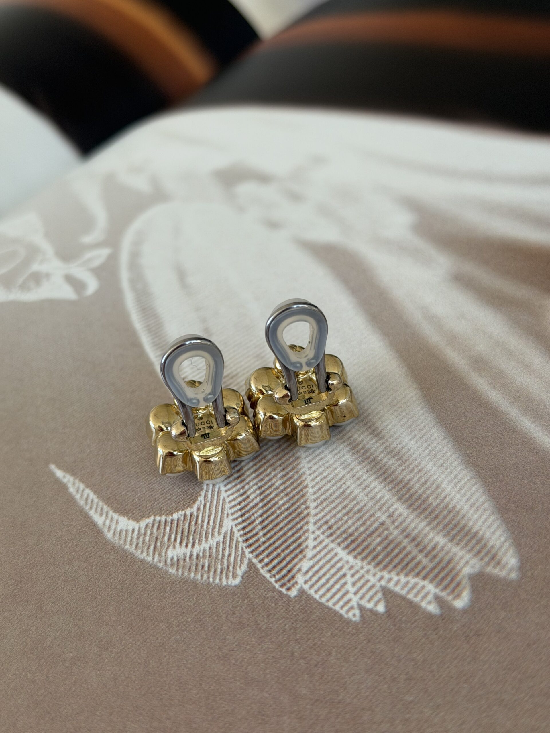 Klipsy Gucci Flower Pearl - full set - obrazek 13