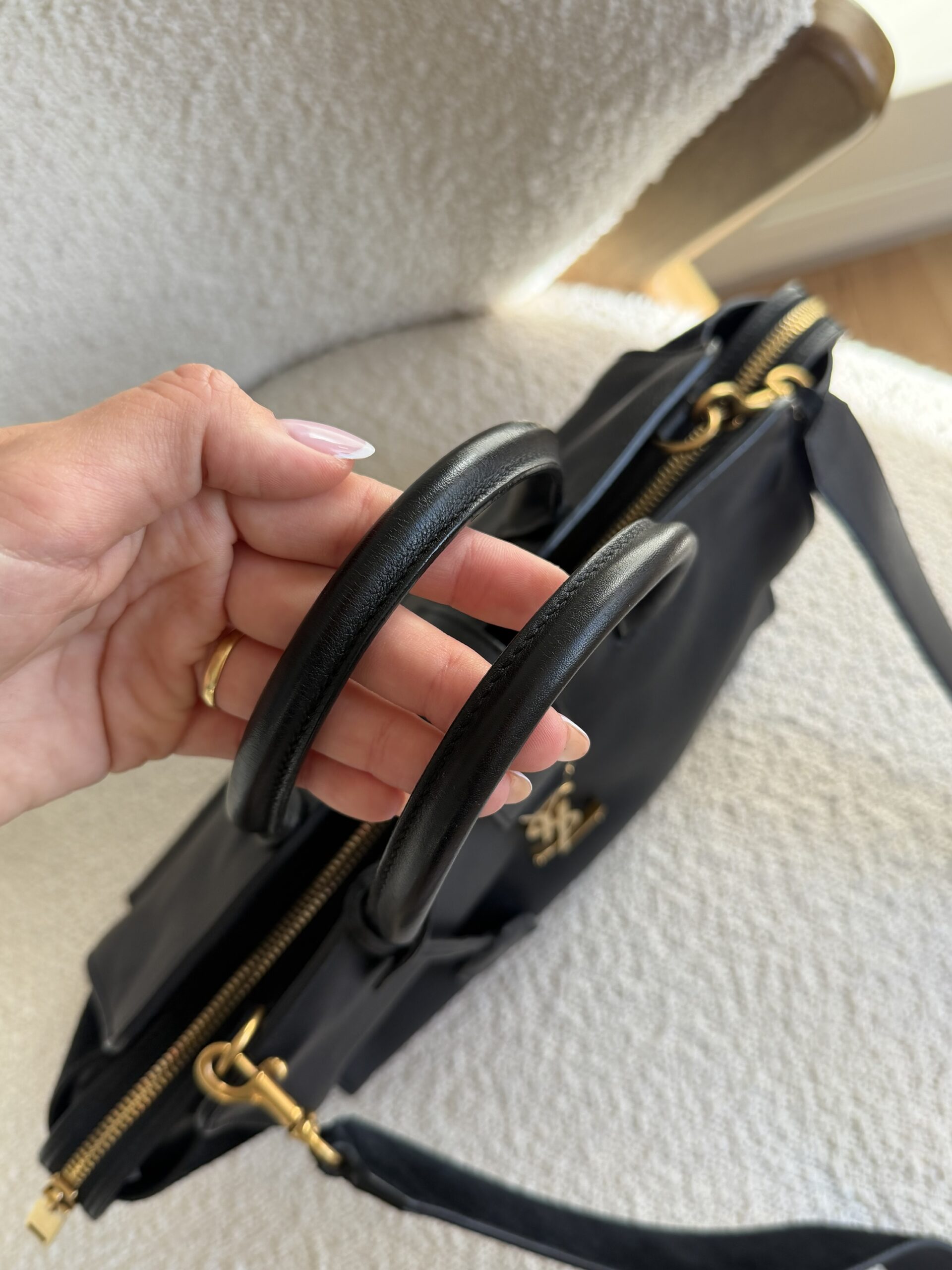 Saint Laurent Paris Cabas Bag Black - obrazek 16