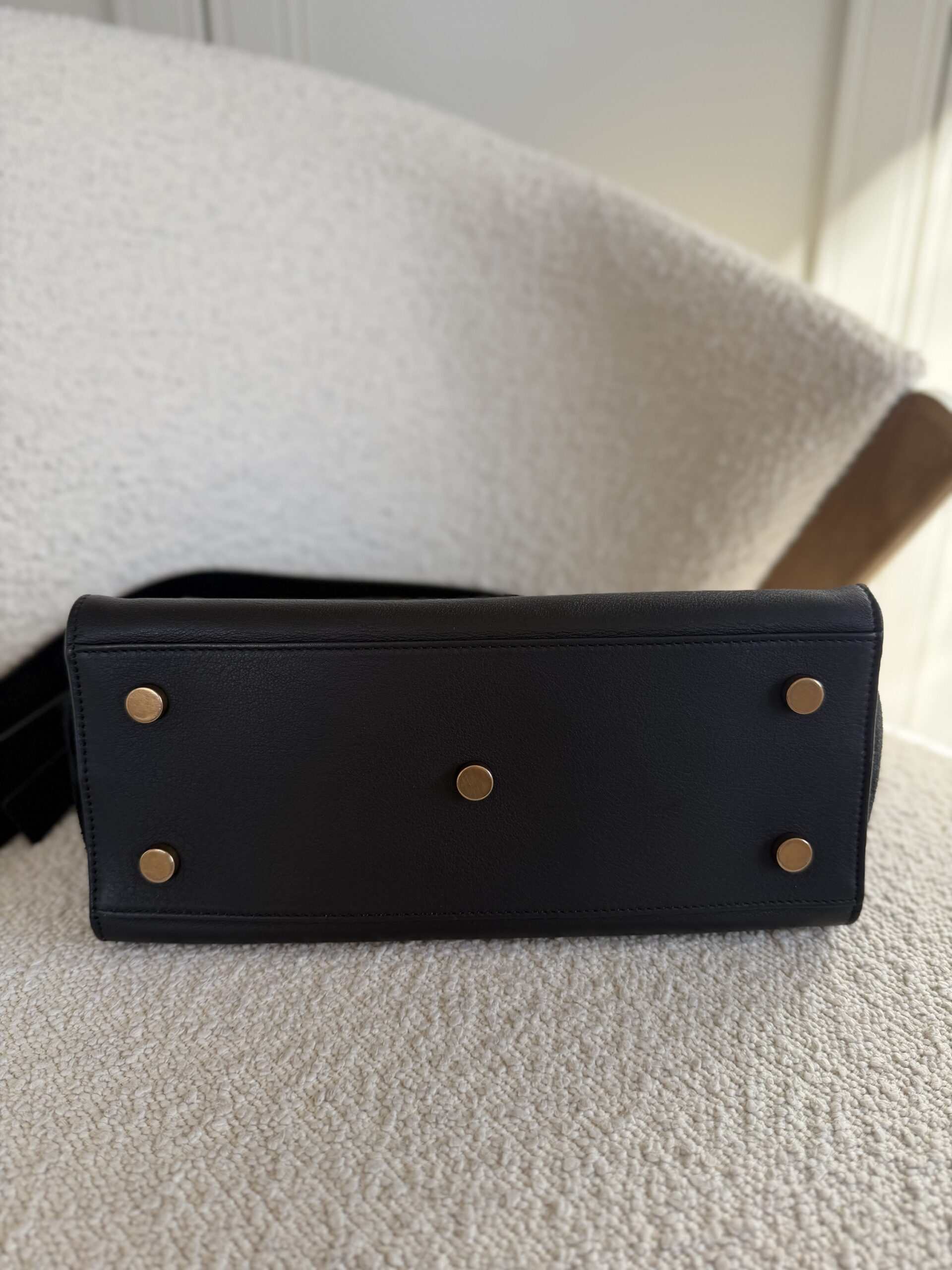 Saint Laurent Paris Cabas Bag Black - obrazek 23