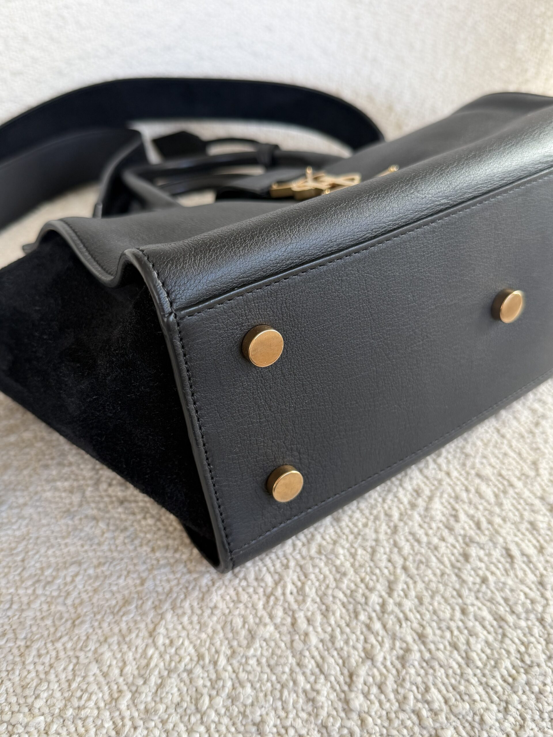 Saint Laurent Paris Cabas Bag Black - obrazek 28