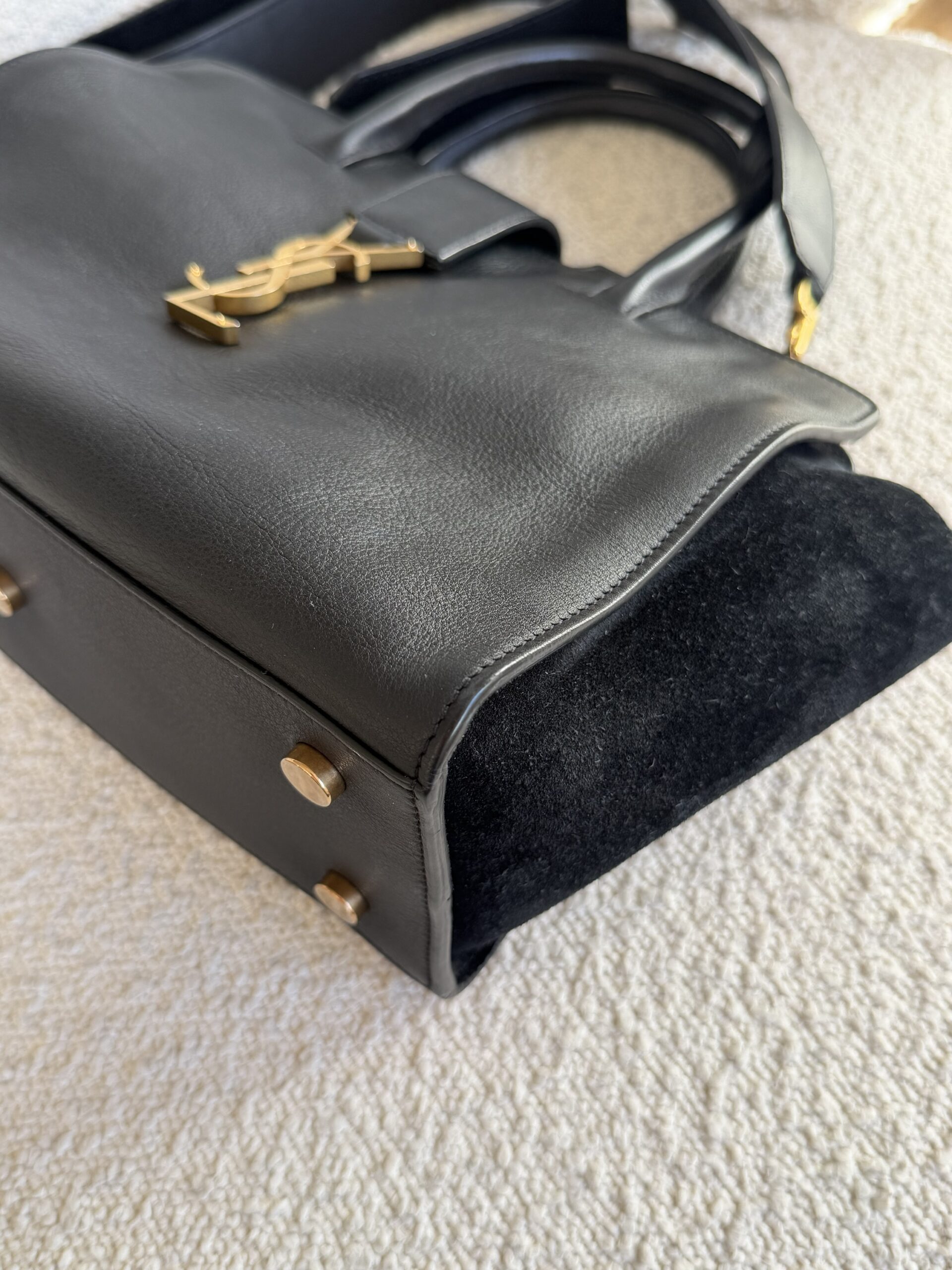 Saint Laurent Paris Cabas Bag Black - obrazek 25