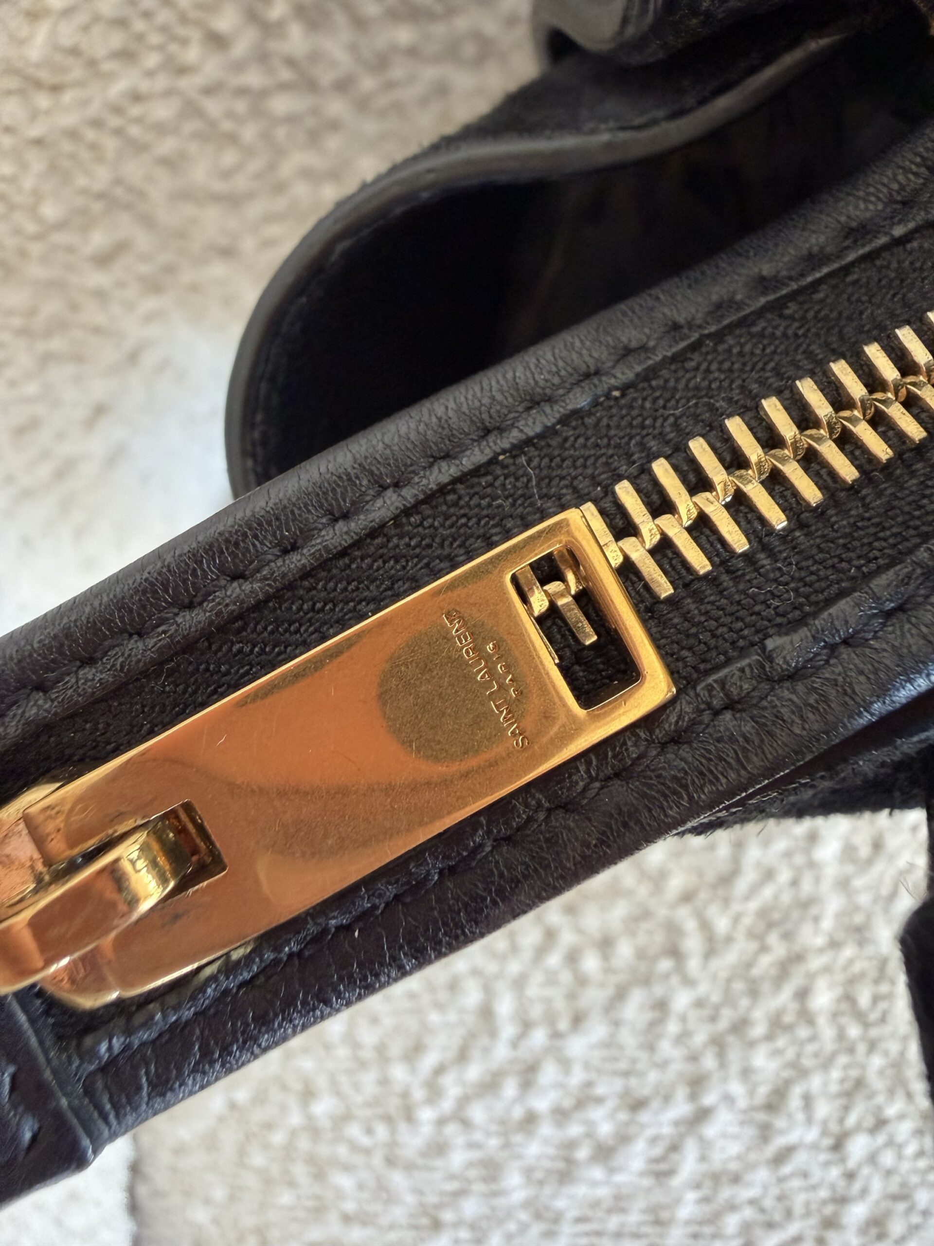 Saint Laurent Paris Cabas Bag Black - obrazek 40