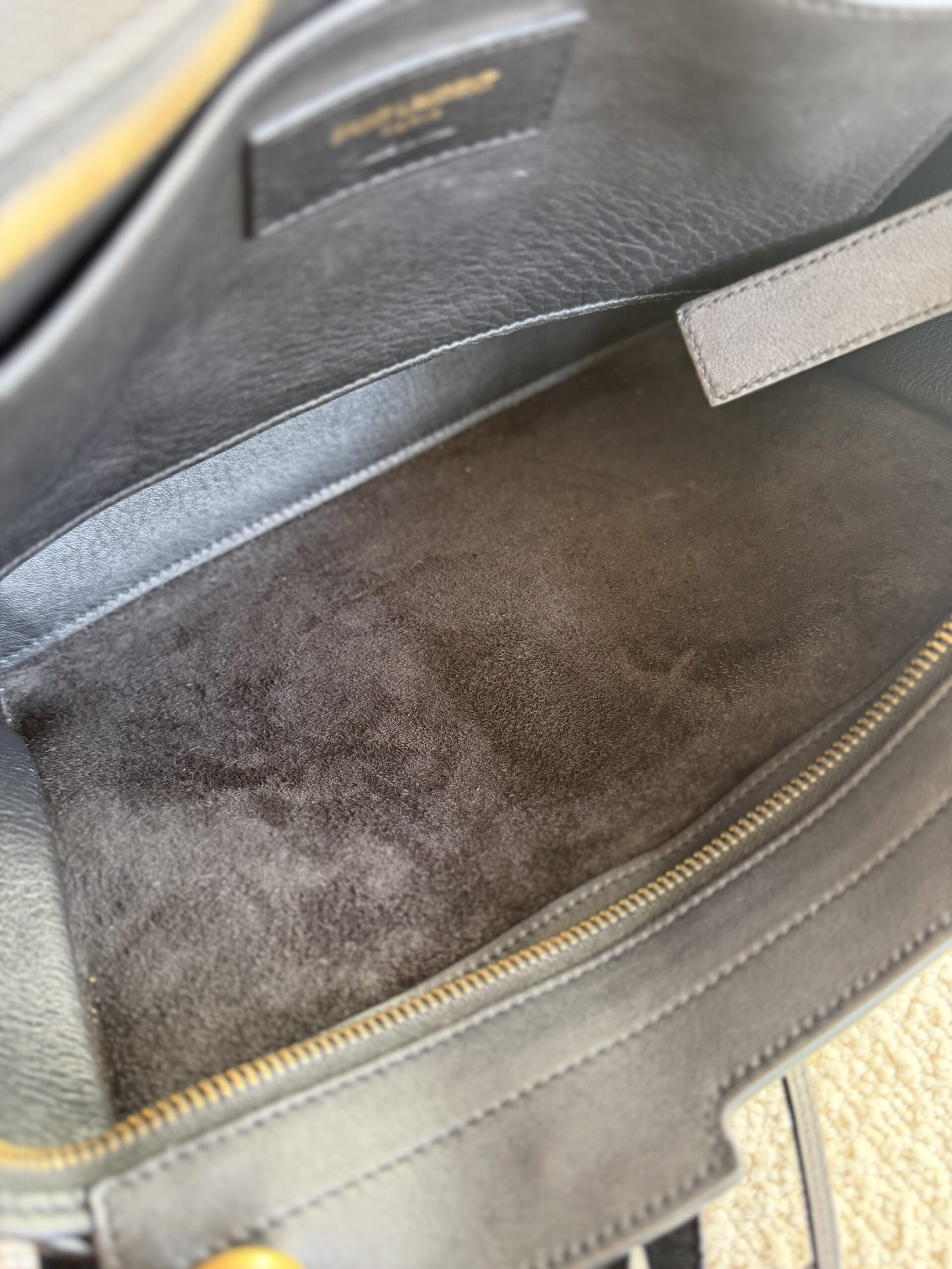 Saint Laurent Paris Cabas Bag Black - obrazek 46