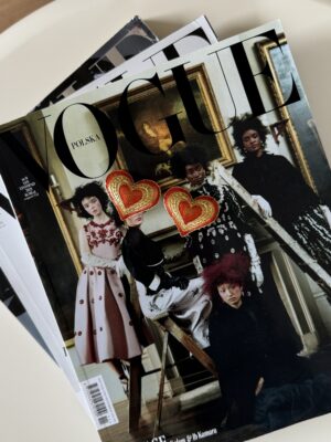 Spektakularne klipsy YSL Yves Saint Laurent serca