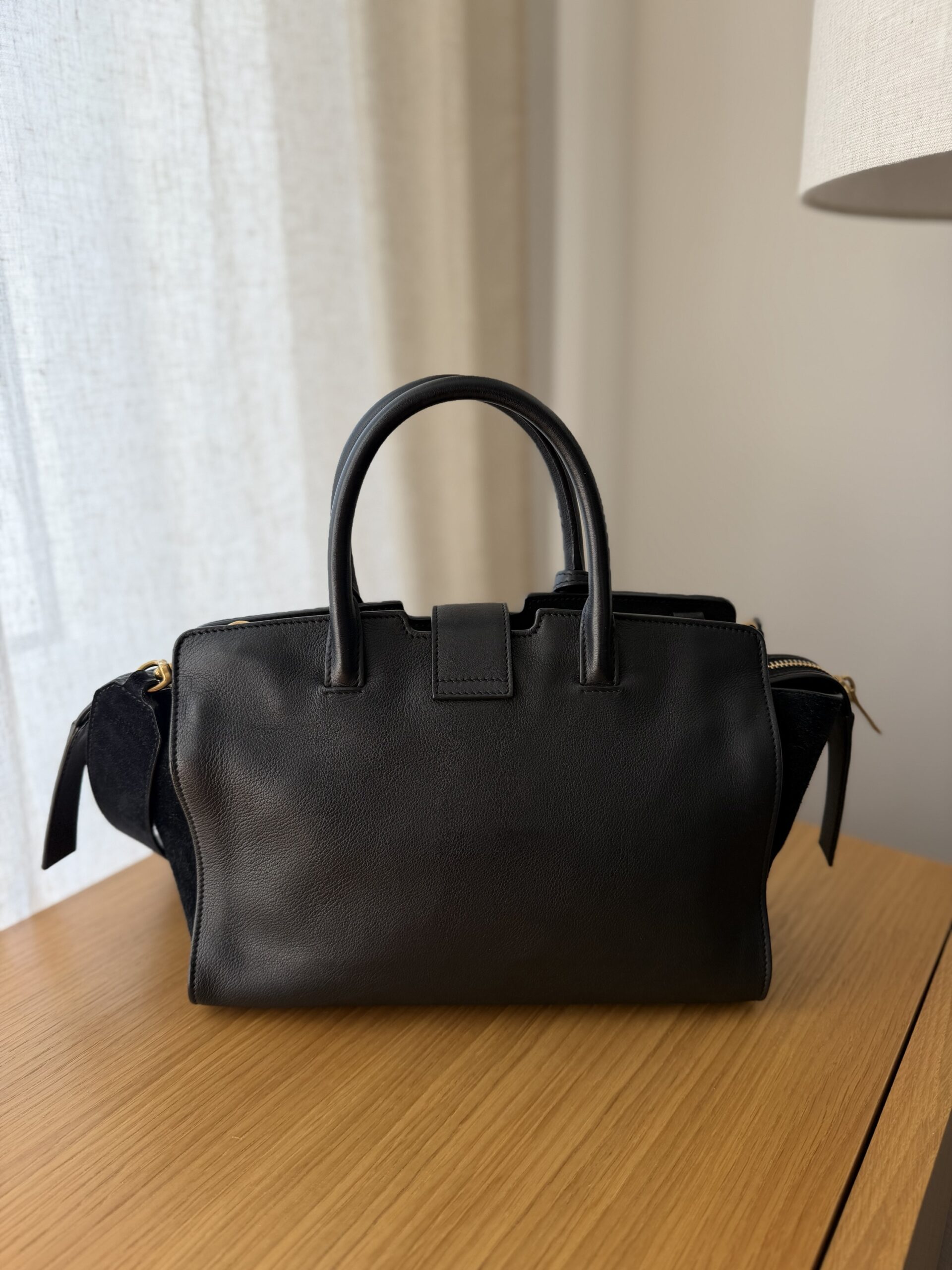 Saint Laurent Paris Cabas Bag Black - obrazek 11
