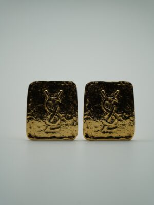 Spektakularne klipsy z logo YSL