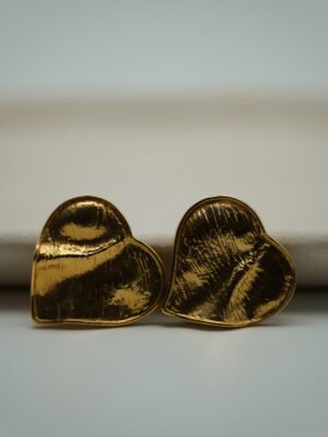 Rzeźbiarskie klipsy YSL Heart
