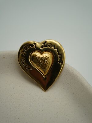 Broszka YSL Heart - lata 80-te