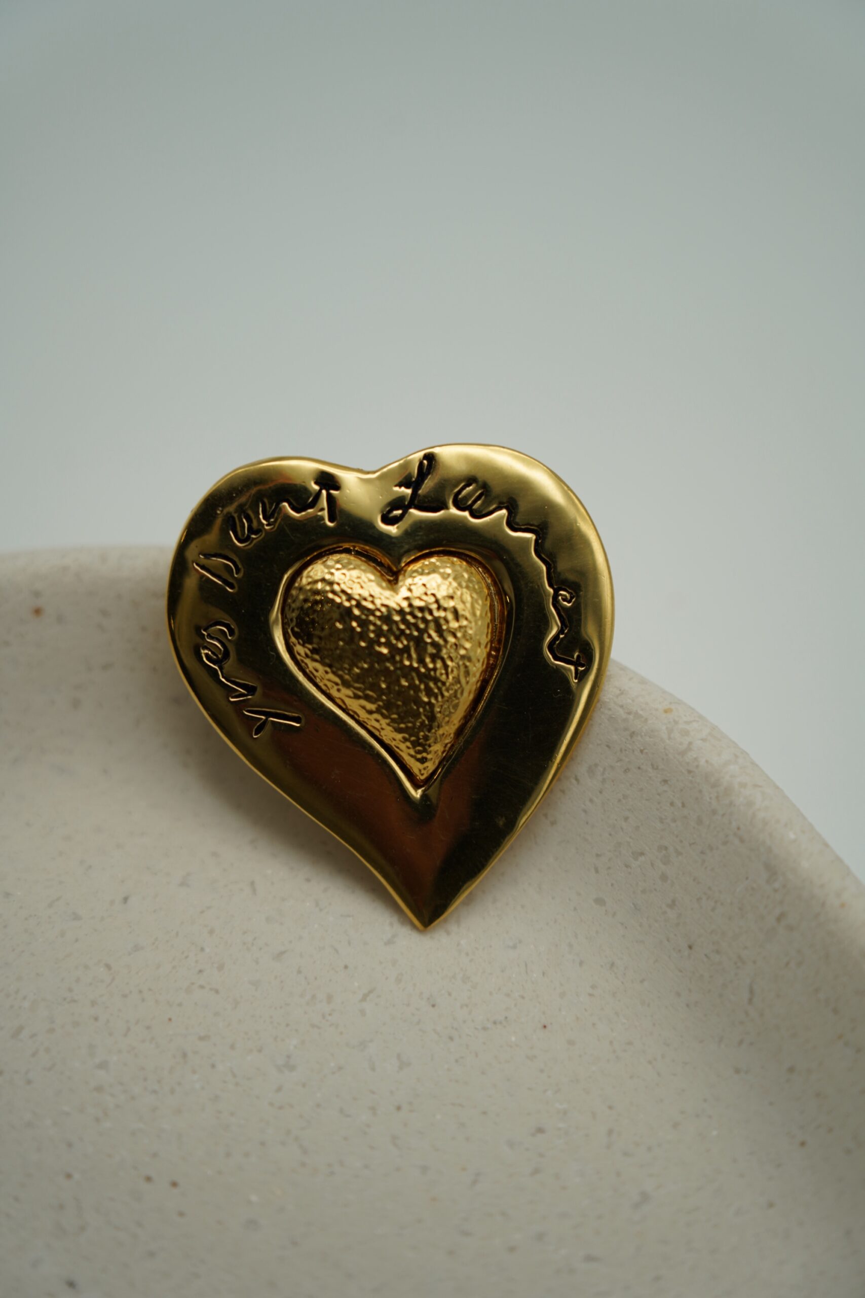 Broszka YSL Heart - lata 80-te
