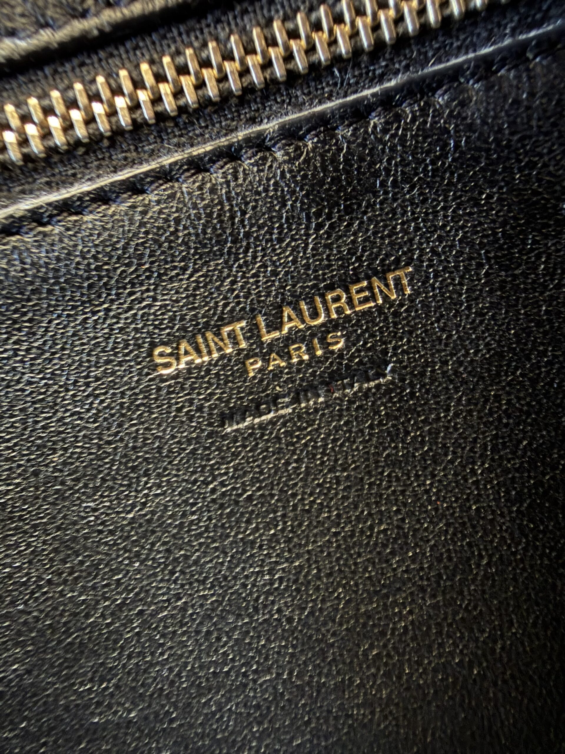 YSL Yves Saint Laurent Cabas Bag Burgundy - obrazek 34