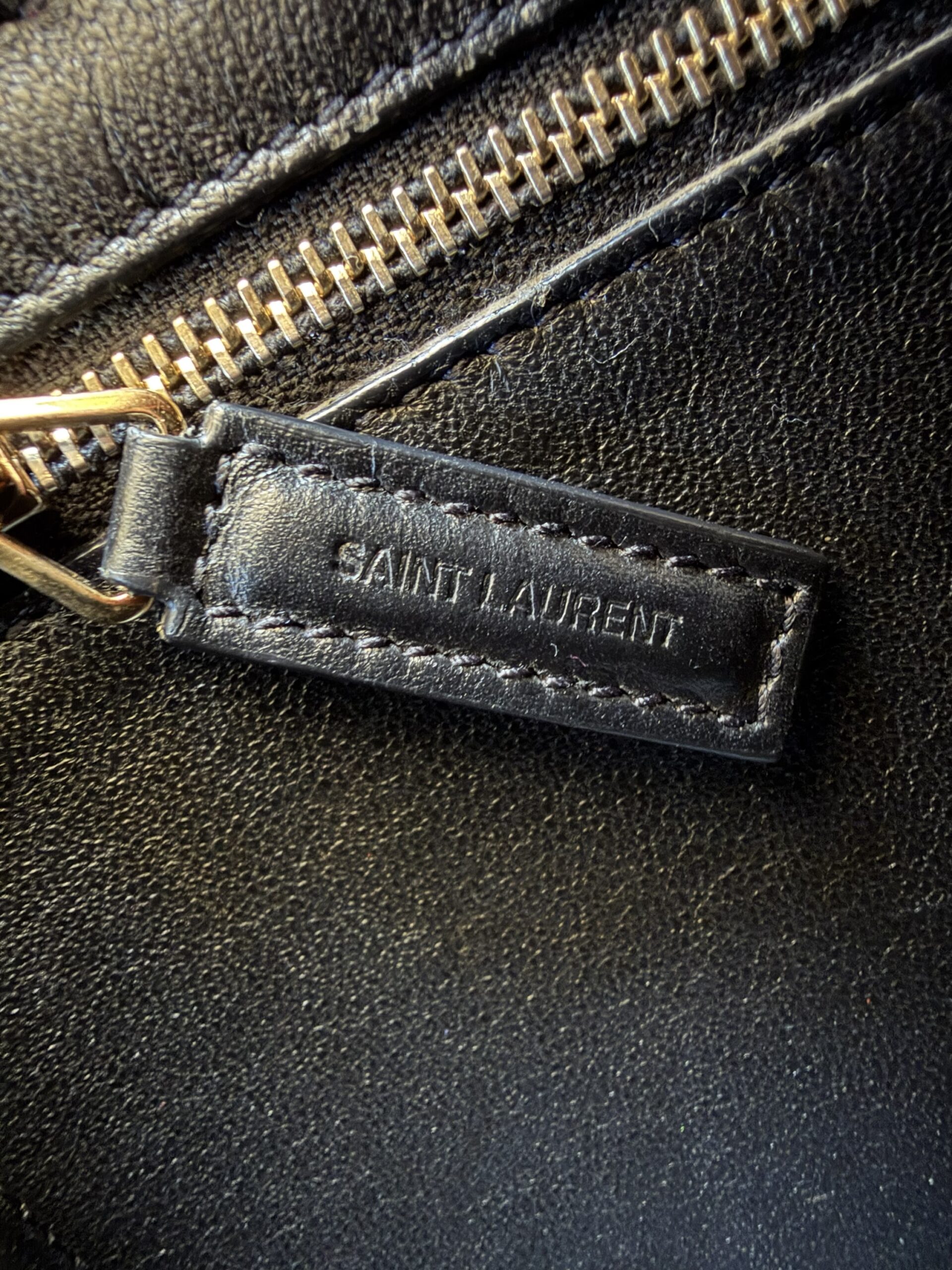 YSL Yves Saint Laurent Cabas Bag Burgundy - obrazek 36