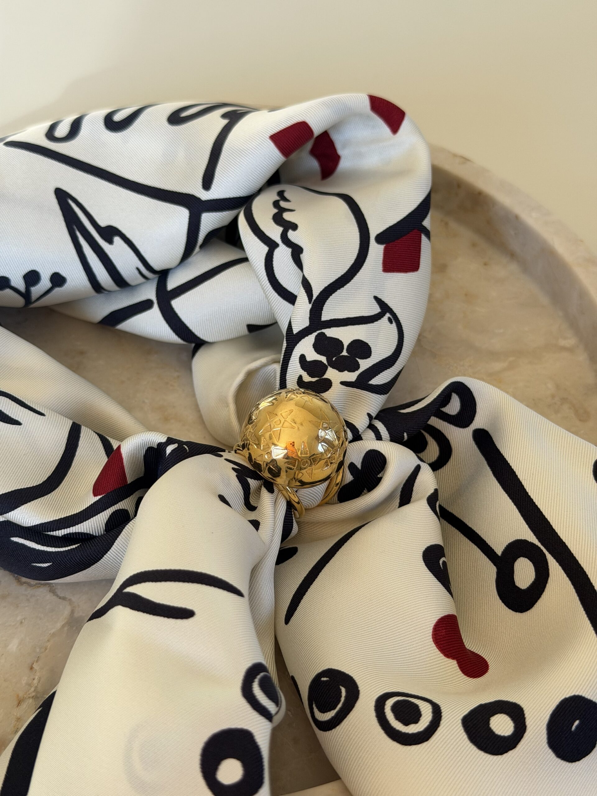 Ring do apaszki Celine Star Ball - obrazek 2
