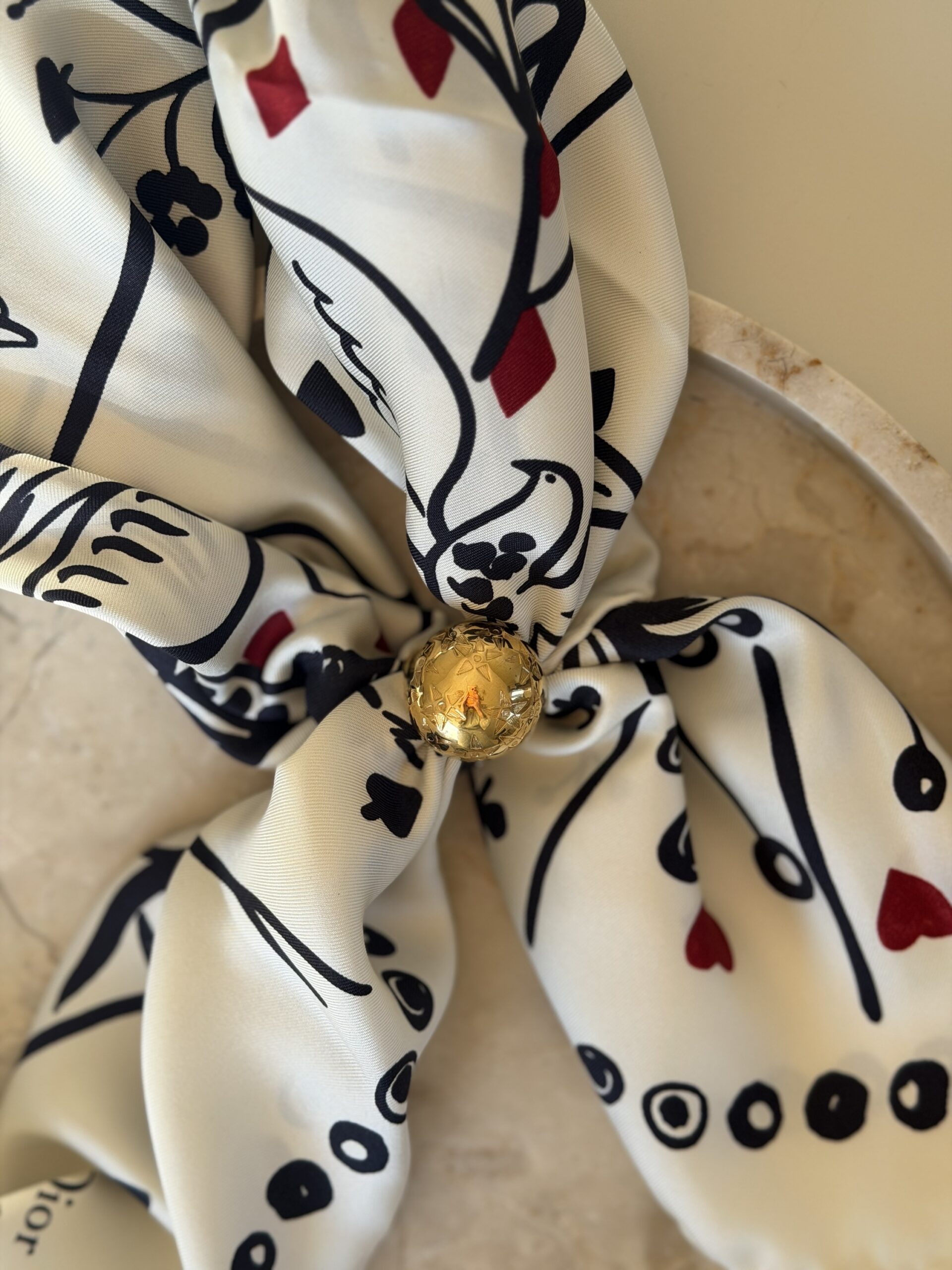 Ring do apaszki Celine Star Ball